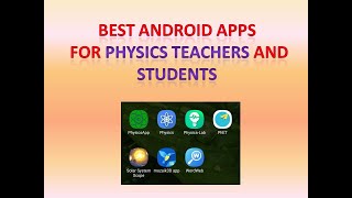 Android apps for physics teachers and students screenshot 2