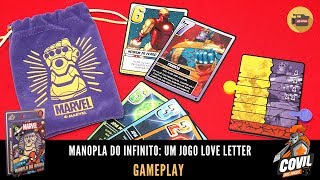 Covil dos Jogos - Gameplay Manopla do Infinito: Um Jogo Love Letter (Ao Vivo)