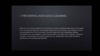 BEST PRACTICES FOR EDITING DATA IN RESEARCH |BRM|Jenna pk |38