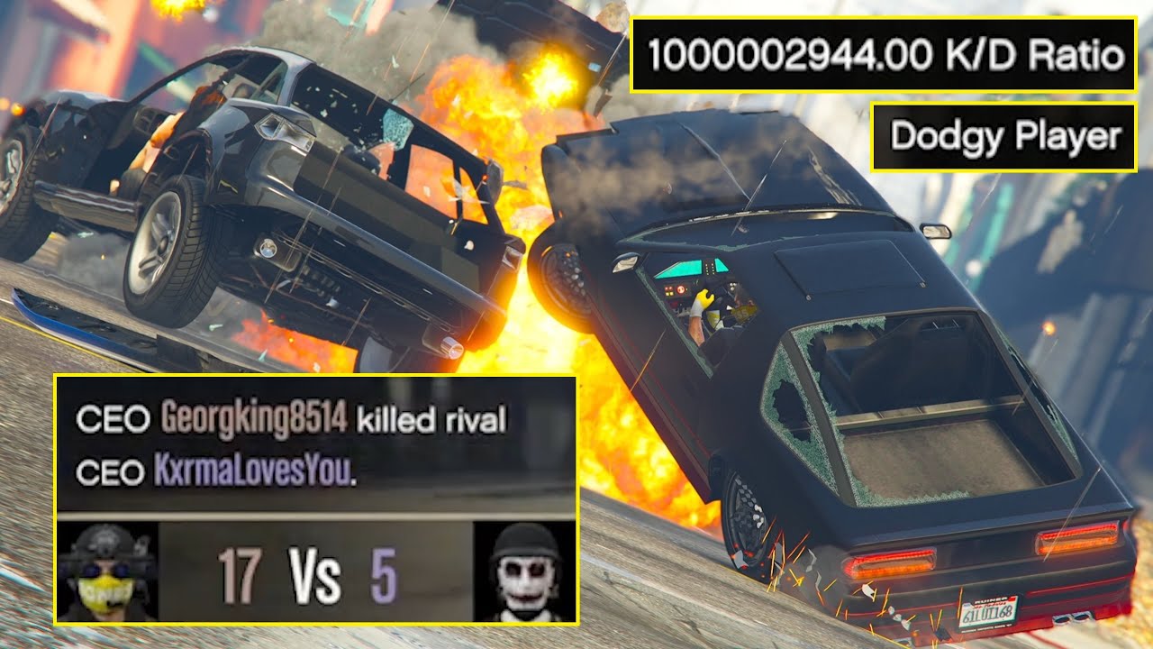 Billion K/D tryhard got outplayed by RUINER 2000! [GTA Online]