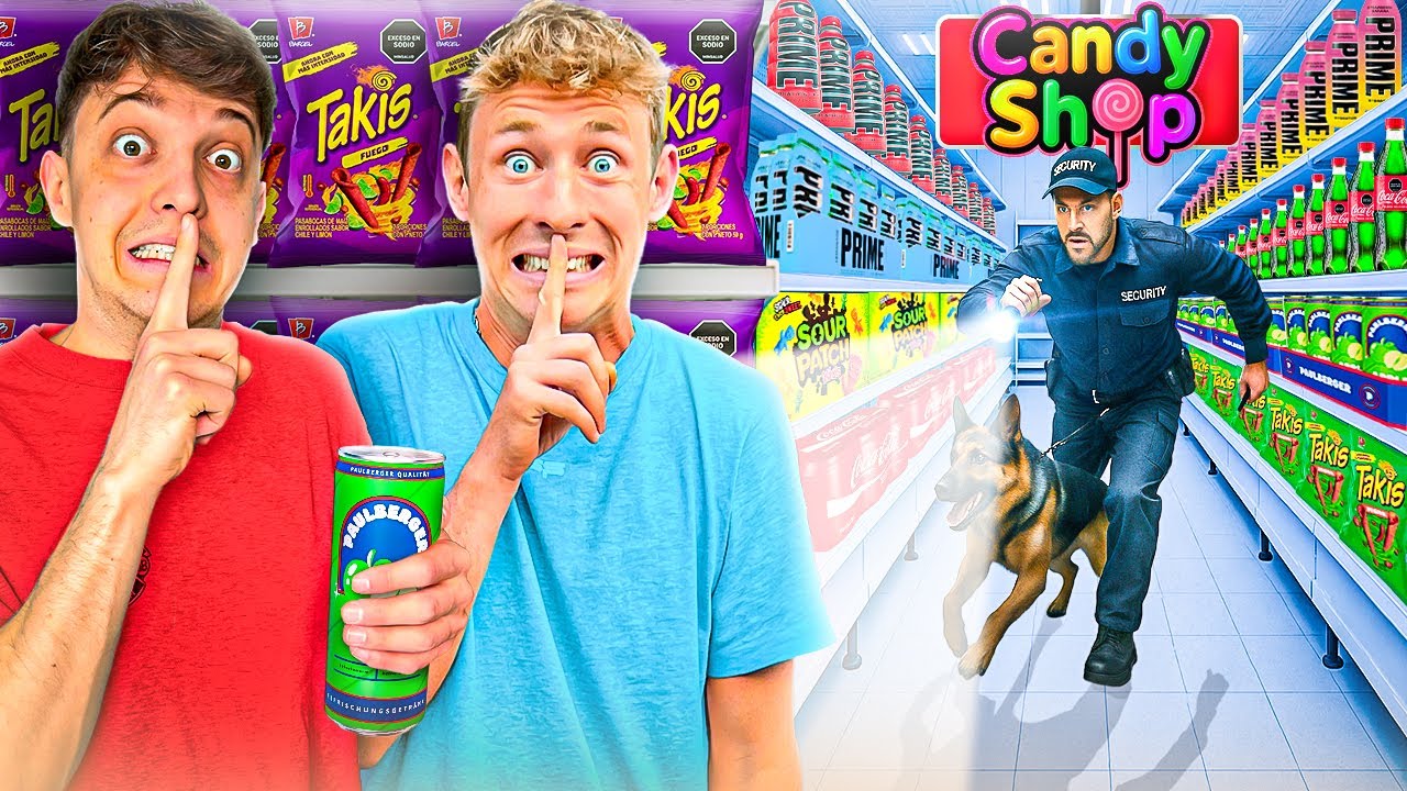 24 STUNDEN HEIMLICH im SÜSSIGKEITEN LADEN überleben! 😱