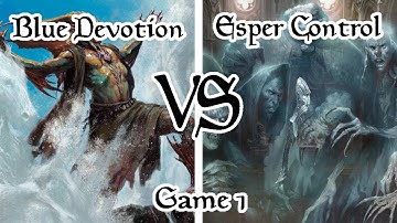 MTG Standard: Blue Devotion vs Esper (BUW) Control - Game 1