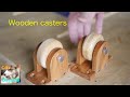 Wooden casters