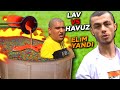 LAV vs HAVUZ ! (ELİM YANDI)