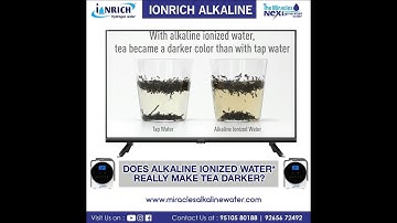 Water Ionizer demo | Live Demo Tea leaves Ionrich micro-cluster water | Kangen water demo |