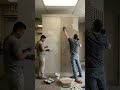 This Plain Wall Divider Turned Into a Luxury Feature 😳 #beforeafter #airenovation #homemakeover