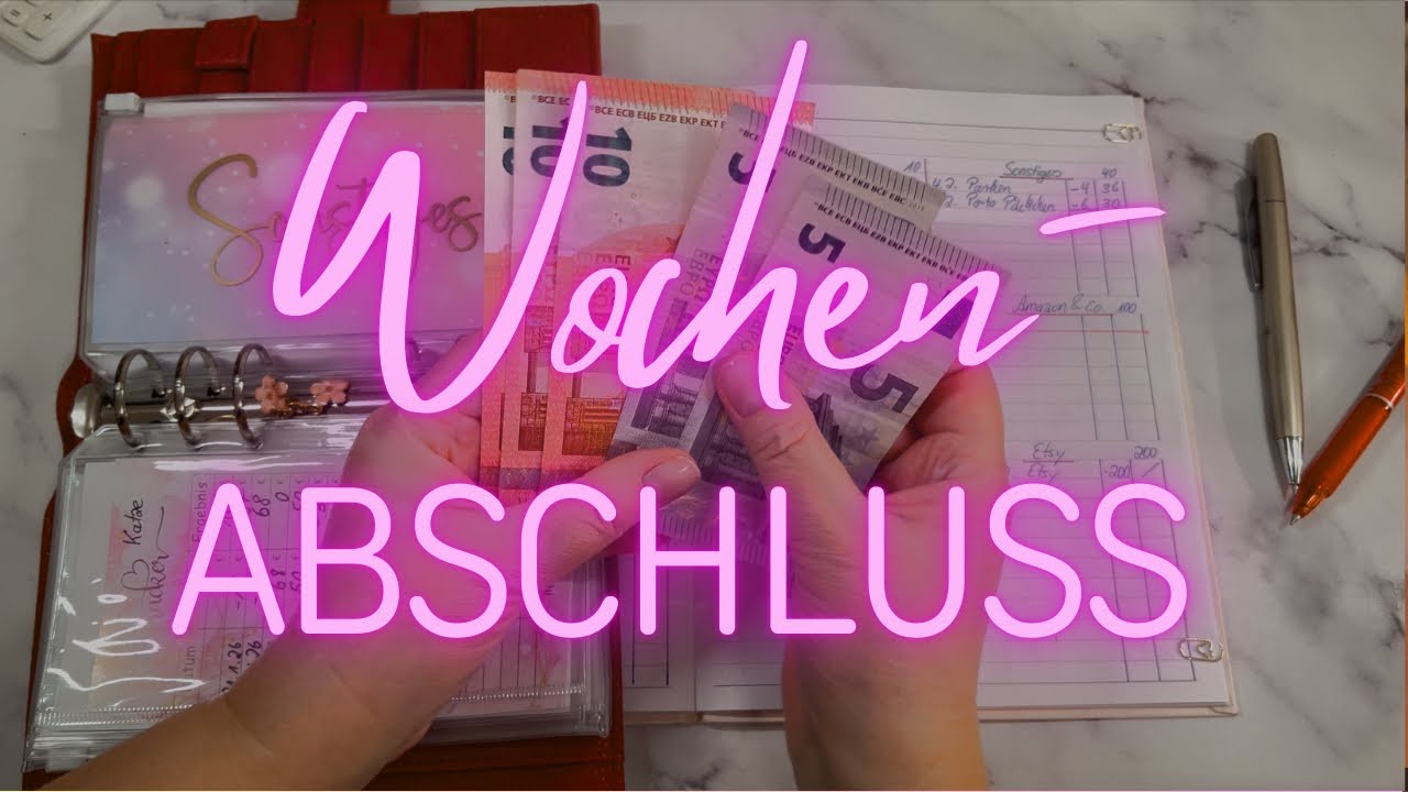 1. Wochenabschluss 💕🍀💕 |  Februar 2026 💕🍀💕 | GEWINNSPIEL-AUSLOSUNG |Sparen mit der Umschlagmethode