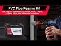 7PCS PVC Pipe Reamer Kit with 2 Square Carbide Insert