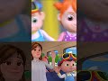 Wheels On The Bus Cartoon VS Real Life Wheelsonthebus Toyplay Cocomelon