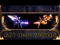 Wings of Conqueror and Wings of Devil & Angel - Mu Online 4 Level Wings