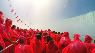 [4K] Niagara Falls  Drenched on a Cruise  Hornblower Niagara Falls Cruise