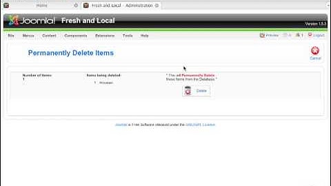 Tutorial Joomla - Deleting Menu Items.mov