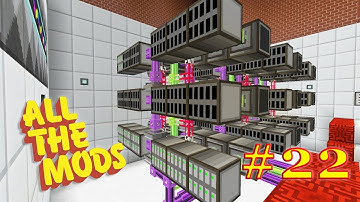 Minecraft : All The Mods 1.10.2 : #22 - Massive ME Storage Array (2,000 Drives, 138 Million Items!)