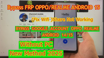 How to Recover an OPPO A18 / A38 / A58 Locked by Google Account (Android 15)