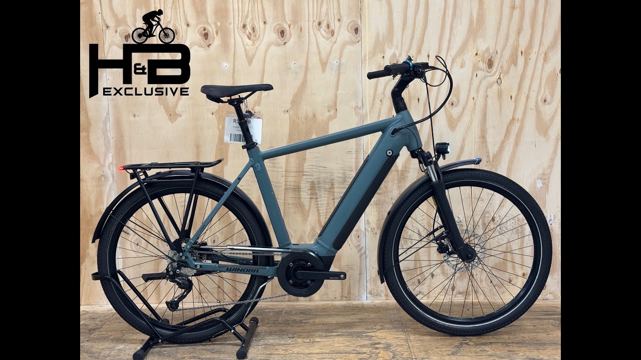 Vélo électrique Winora Sinus 9 – Bosch 625Wh – Gris – Taille 54 Cm – Reconditionné
