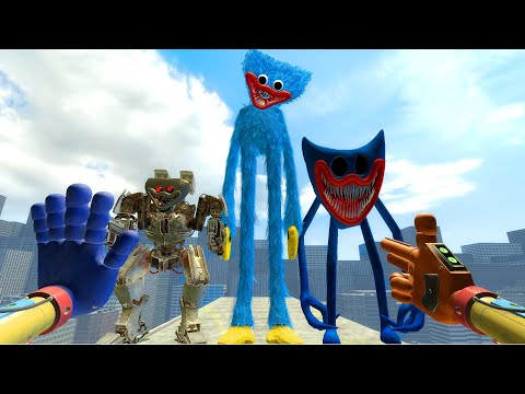 MULTIPLE HUGGY WUGGY  FROM POPPY PLAYTIME MONSTERS BLOCK MY ESCAPE! | GARRY’S MOD