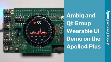 Ambiq and Qt Group Wearable UI Demo on the Apollo4 Plus
