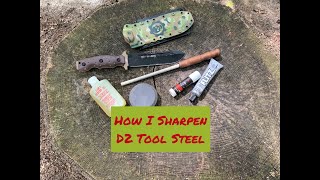 D2 Steel Field Sharpening Technique