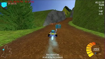 SuperTuxKart 0.8.1 Green Valley 6 times speed