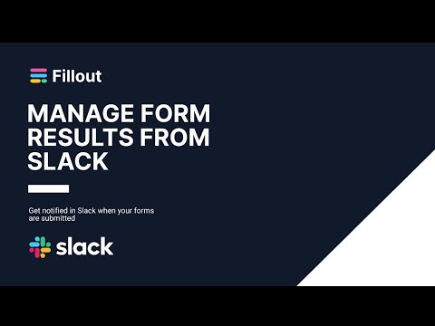 Review form submissions in Slack with Fillout