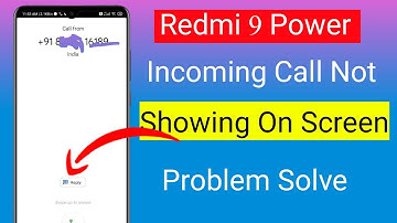 Redmi 9 Power Incoming call not showing on screen problem solution | Redmi 9 power calling problem