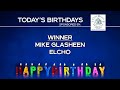 Birthday Club Winner 5-21-26