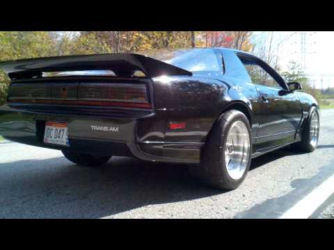 Idle and drive off. 85 Trans Am