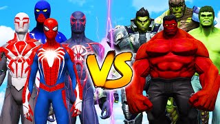 SPIDERMAN ARMY VS HULK ARMY - SHORT EPIC BATTLE CINEMATIC GTA 5