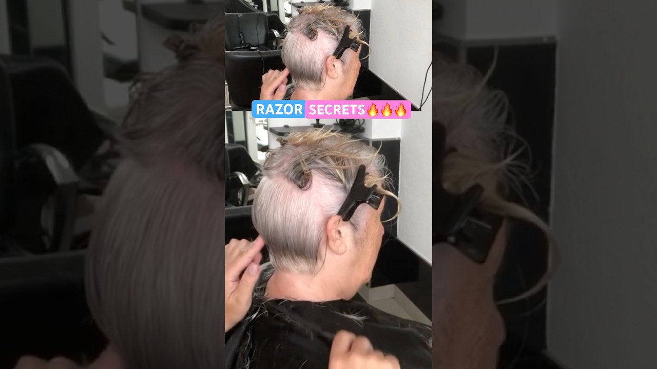 RAZOR HAIRCUT SECRETS: Full Tutorial Linked Below! 🔥🔥🔥