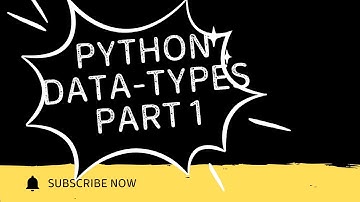 Python Class 3 :  Data types - Part 1