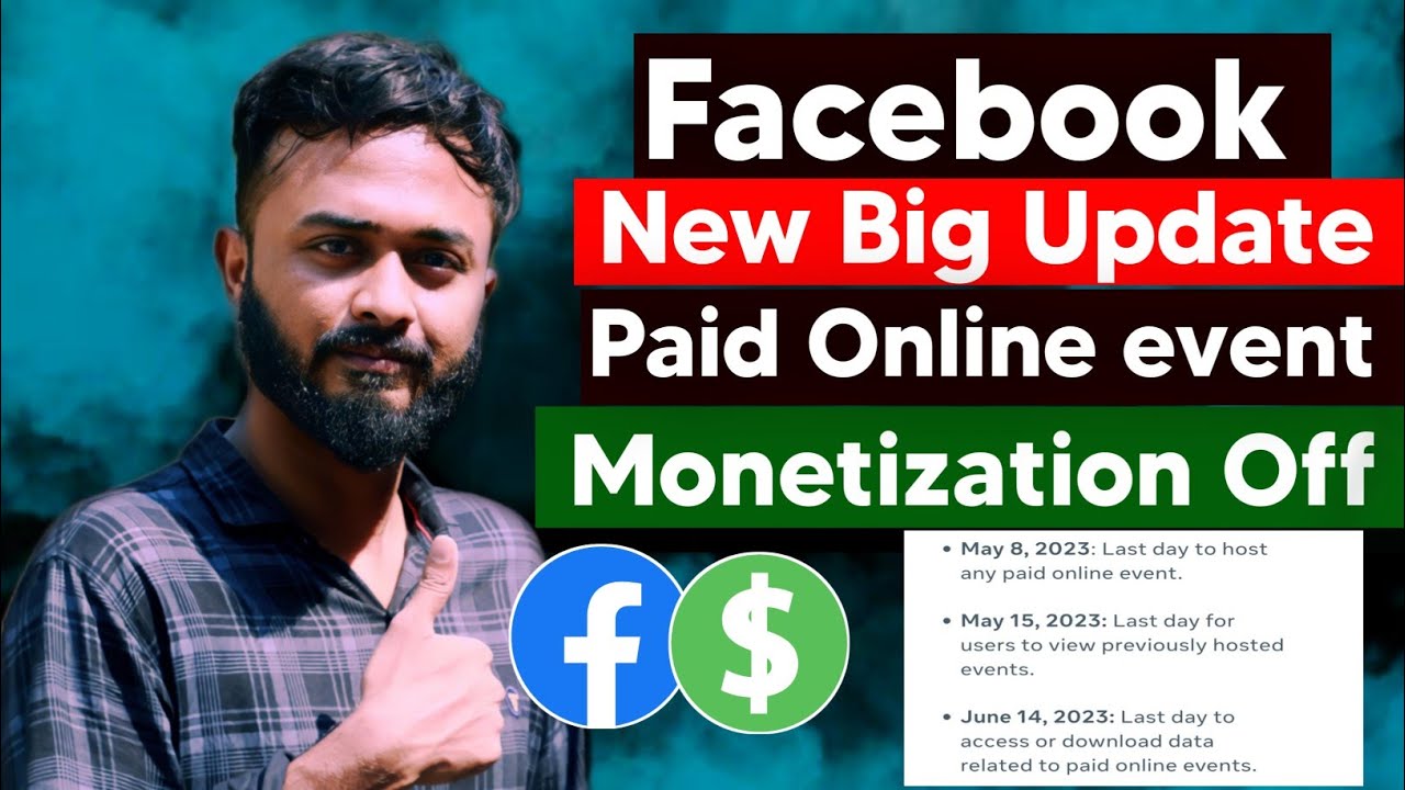 Facebook Big update।। Paid online event off