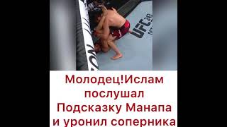 Ислам Махачев послушал Абдулманапа и уронил соперника