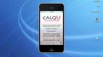 Unit Conversion Tool - CalqU with new interface.mov
