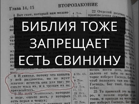 Библия тоже запрещает есть свинину. И о вреде свинины / Коба Батуми