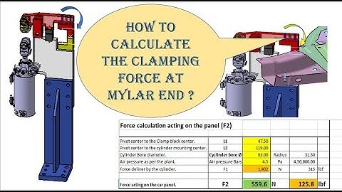 HOW TO CALCULATE CLAMPING FORCE AT MYLAR END [PNEUMATIC CYLINDER VALIDATION PART -002]