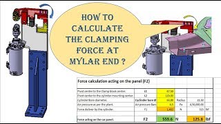 HOW TO CALCULATE CLAMPING FORCE AT MYLAR END [PNEUMATIC CYLINDER VALIDATION PART 002]