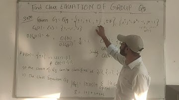 Class Equation of a Quaternion Group | Modern Algebra