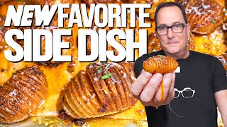 MY NEW FAV SIDE DISH (OR IS IT AN APPETIZER) MINI HASSELBACK POTATOES | SAM THE COOKING GUY