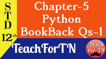 Python Variables Chapter 5 Part-1 | 12th STD | Teach For TN