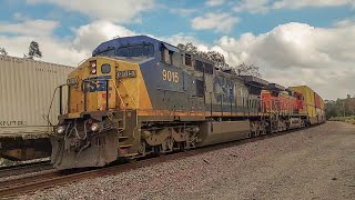 10-20,22-22!! Railfanning SBD, Fullerton! Featuring CSX Dash 9 leader, NS Leaders, and NS 8025!!!