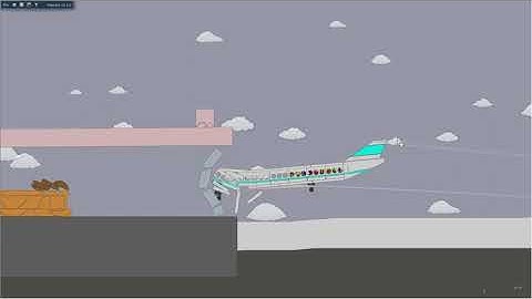 Algodoo Shorts : Plane Crash #1