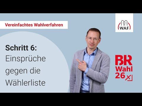 6. Schritt: Einsprüche