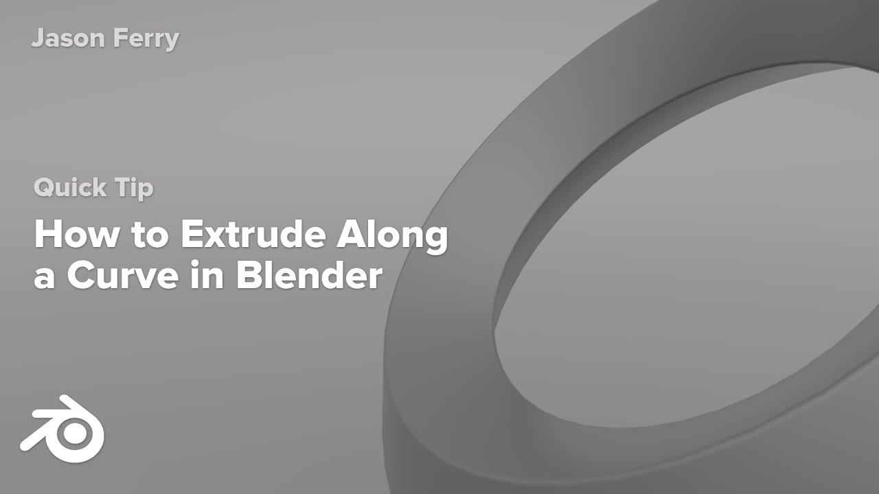 to Extrude Along a Curve in Blender - YouTube