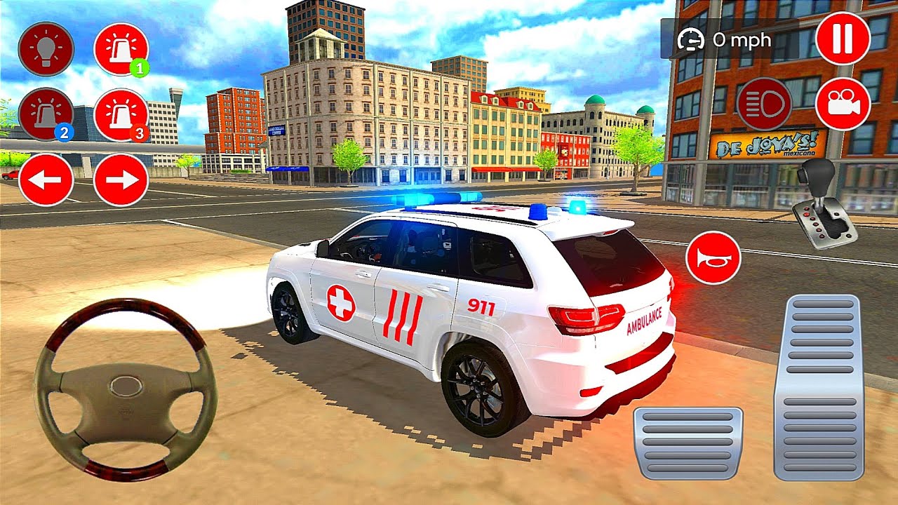Emergency Ambulance On Simulator - Survival Ambulance Rescue Driving 3D - Android Gameplay ⛑️