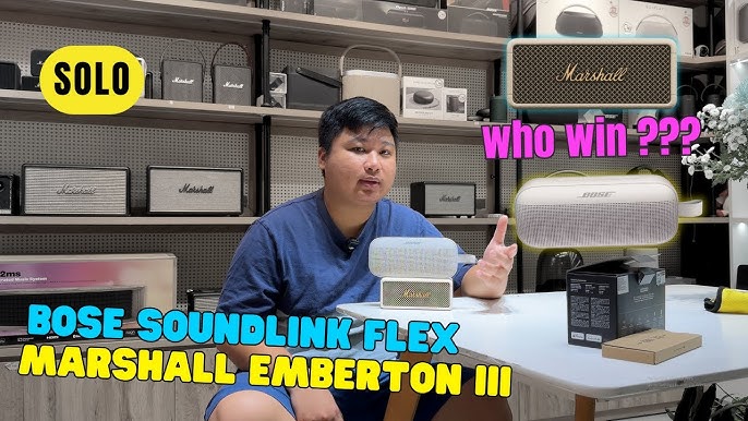 Bose Sounlink Flex vs Marshall Emberton III Solo Speaker - Loa nào ...