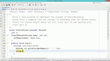 multithreading in java | create thread by extending Thread class | java tutorial for beginners