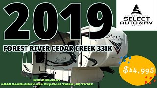 2019 Forest River Cedar Creek 33IK $44,995