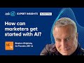 How can marketers get started with AI?