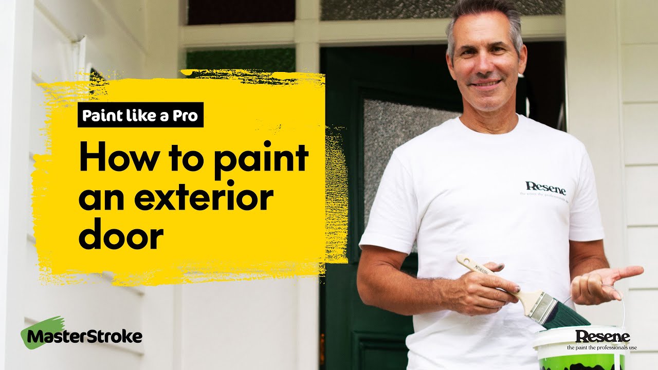 Paint like a Pro How to paint an exterior door YouTube