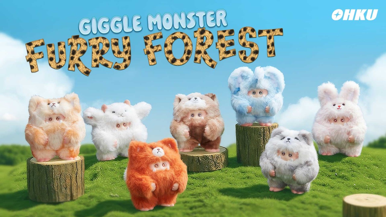 OHKU Giggle Monster Furry Forest Series Unboxing | Vinyl Plush